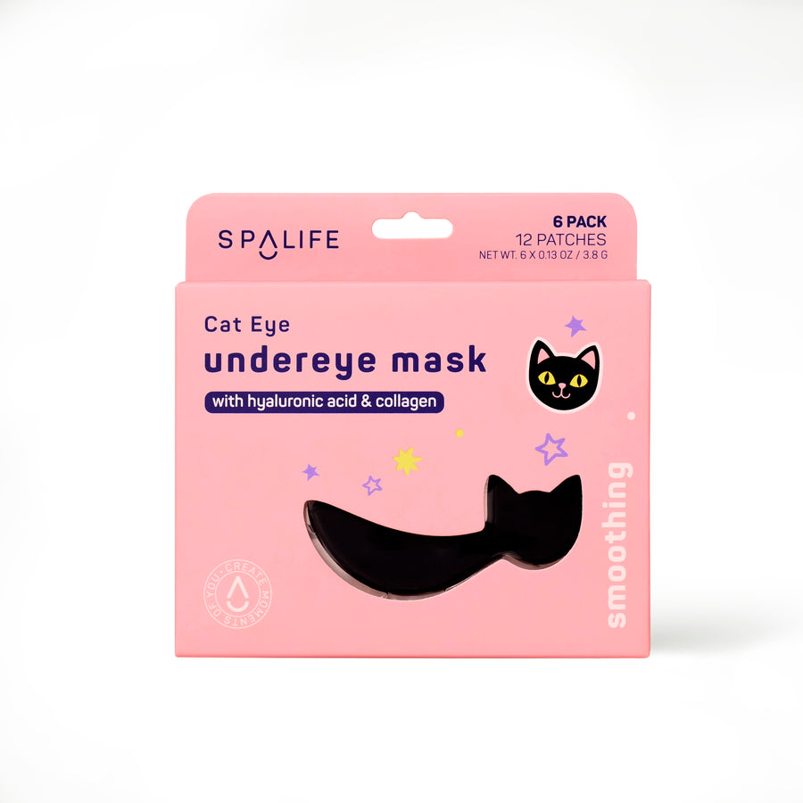 Halloween Hydrogel Cat Eye Smoothing Undereye Masks - 6 Pairs