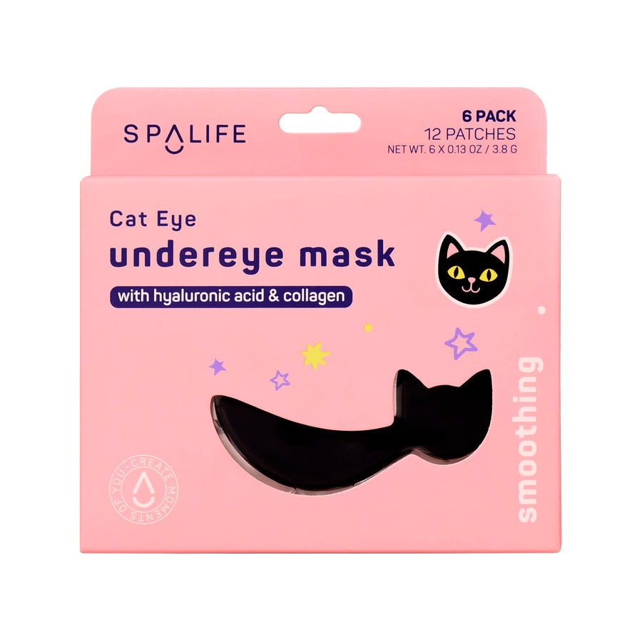 Halloween Cat Eye Smoothing Undereye Masks - 6 Pairs