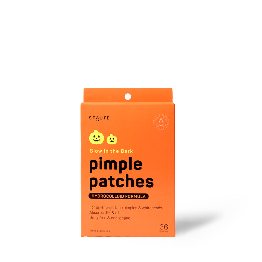 Glow in the Dark Pumpkin Halloween Hydrocolloid Pimple Patches