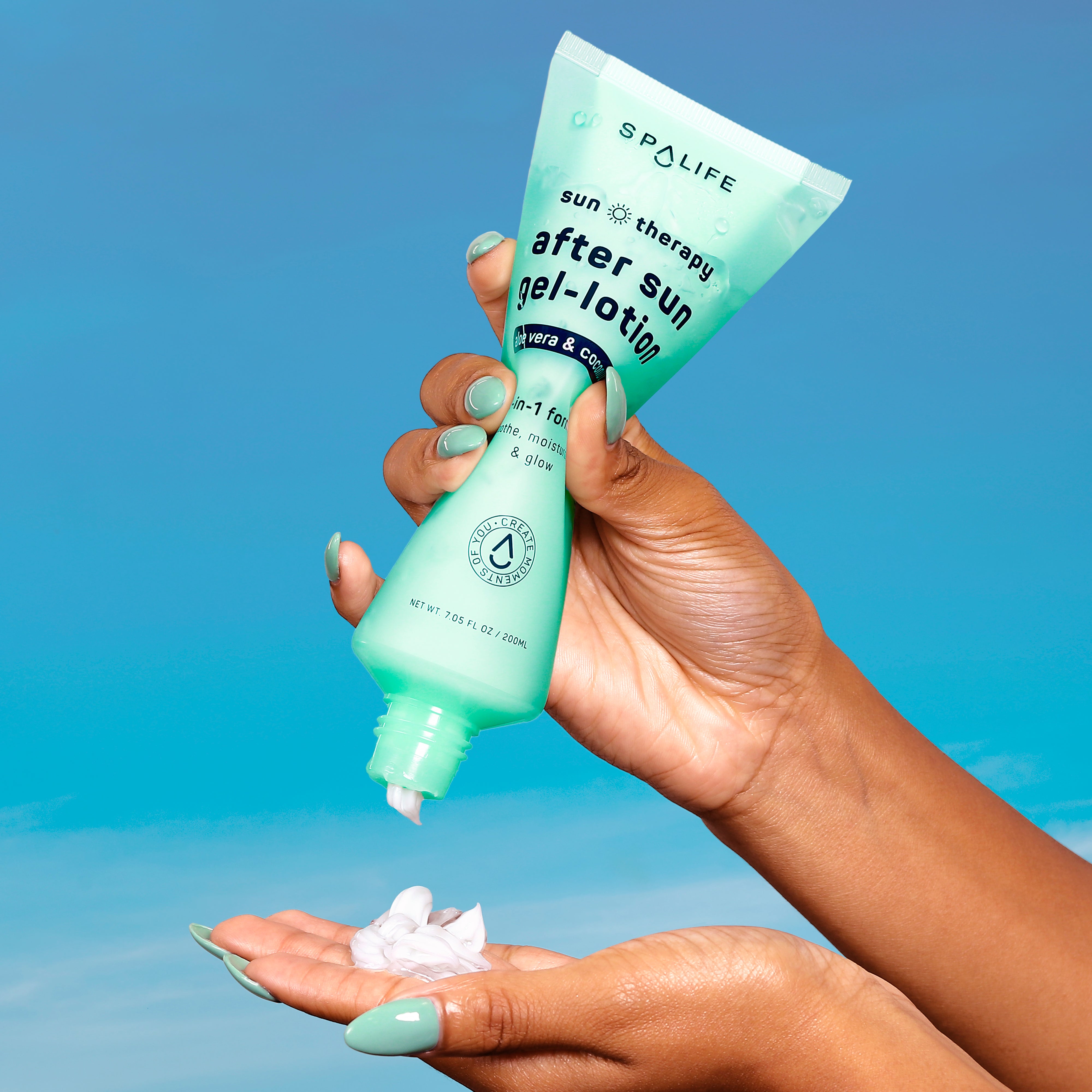 SpaLife | After Sun Gel-Lotion Aloe Vera & Coconut Oil 2 in 1 Formula