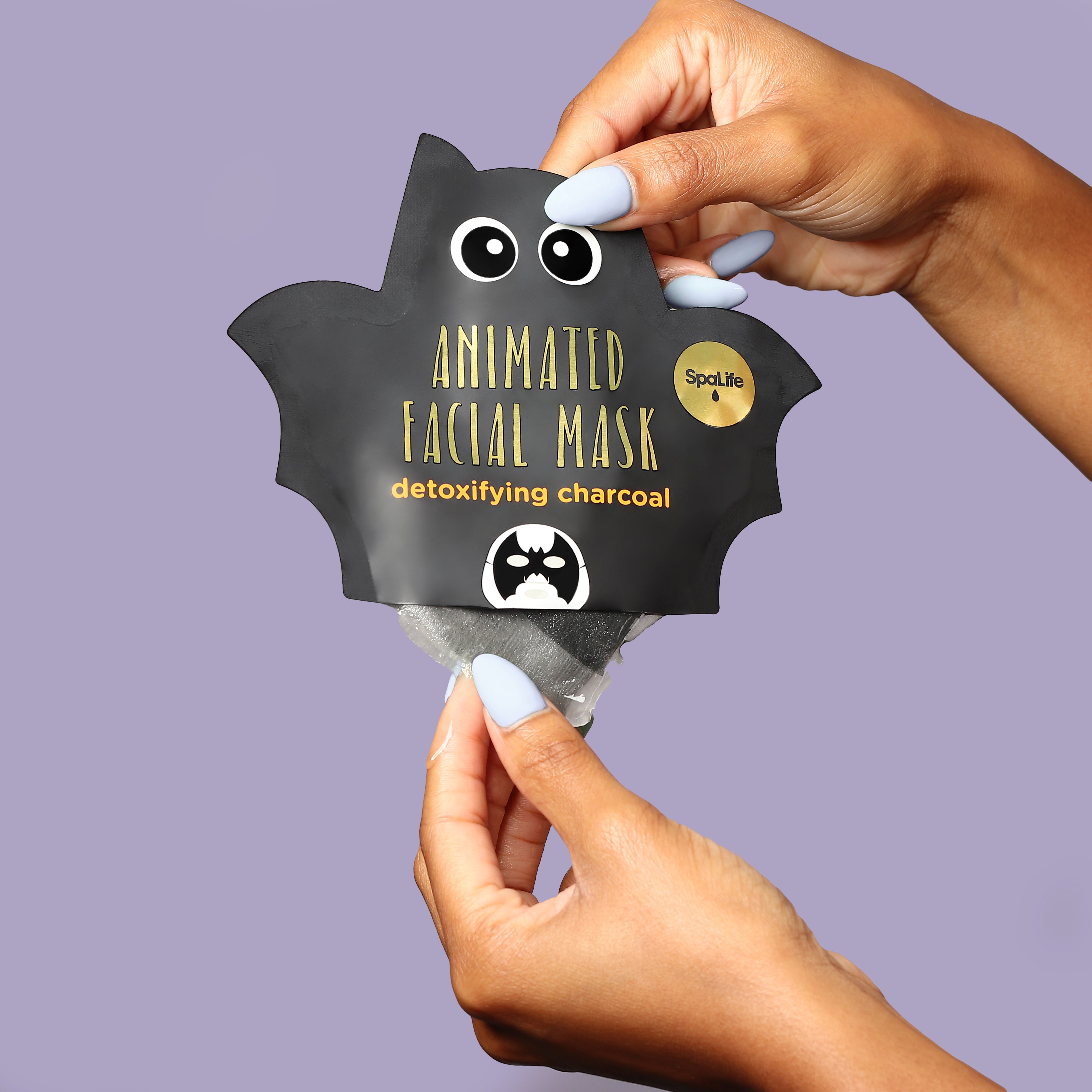 Animated Bat Detoxifying Charcoal Facial Mask - 10 Masks – SpaLife Animated Bat Detoxifying Charcoal Facial Mask - 10 Masks – SpaLife