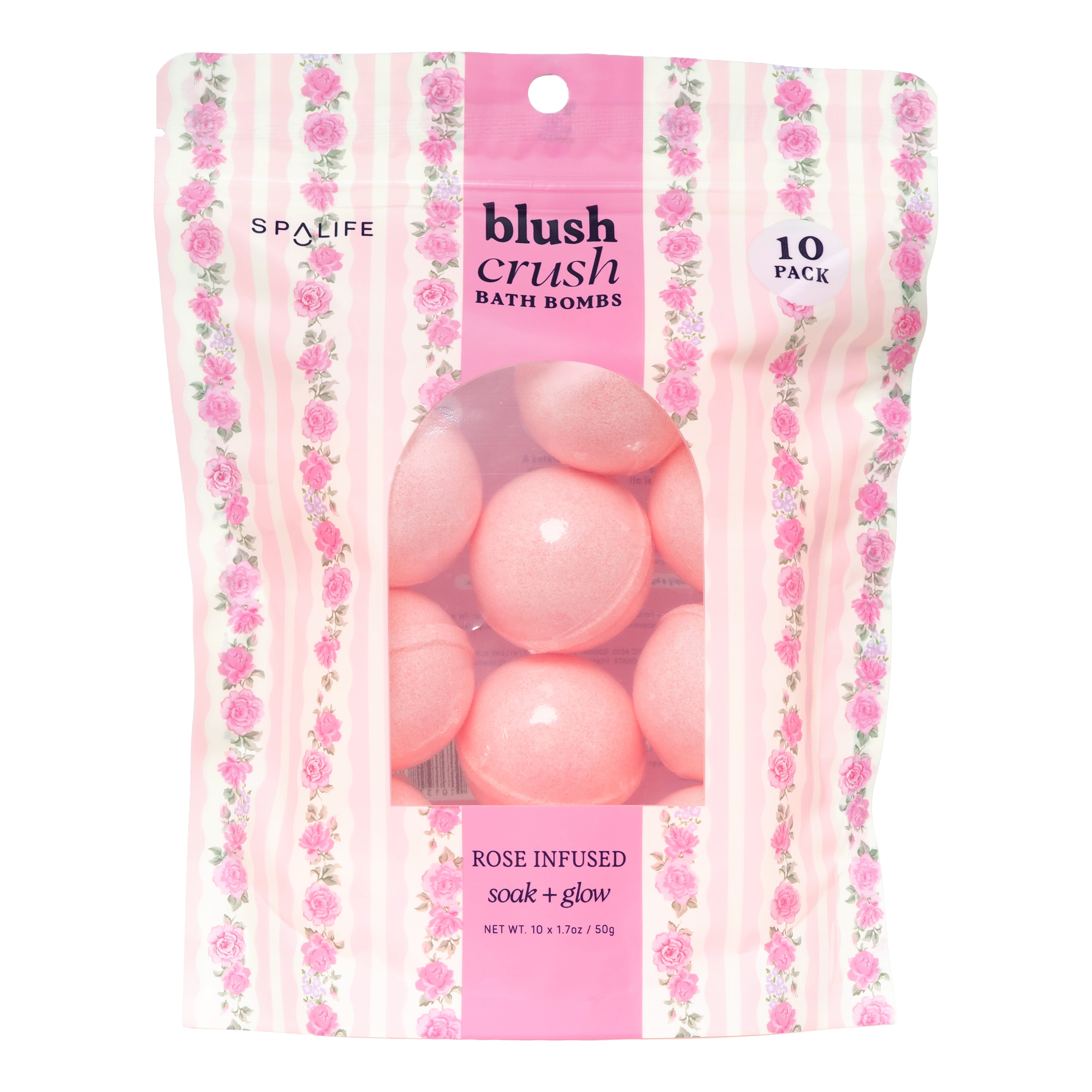 Blush Crush Bath Bombs (Rose Infused) – SpaLife