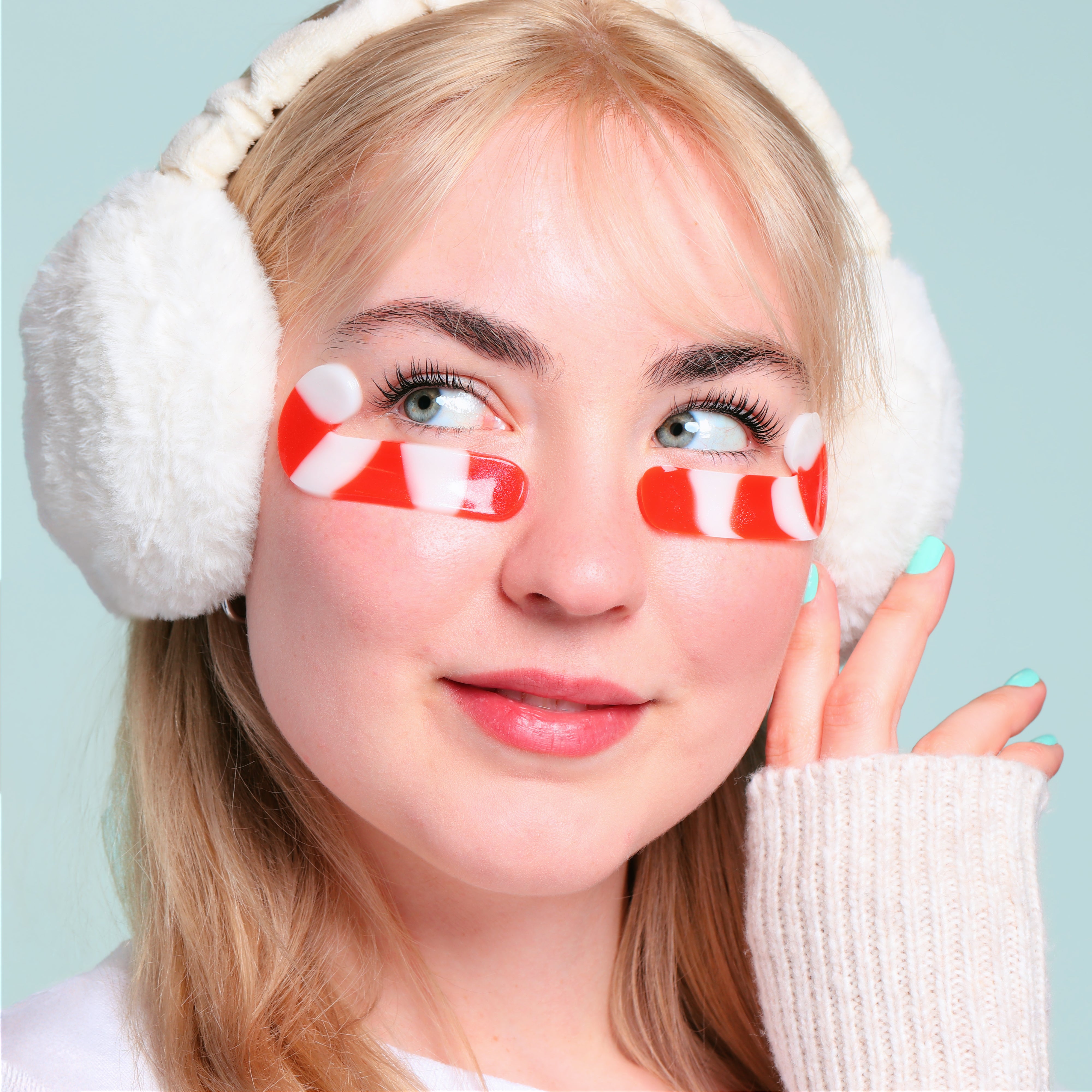 Christmas Holiday Candy Cane Cutie Depuffing Undereye Masks – SpaLife