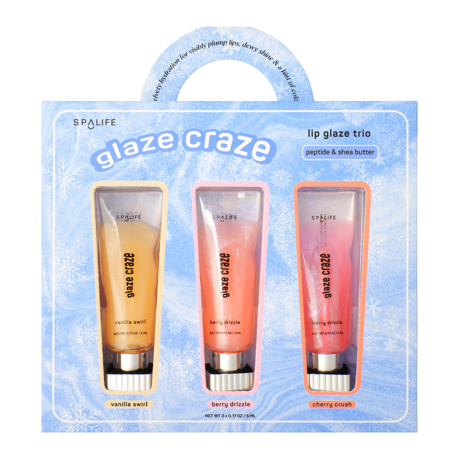Christmas Holiday Glaze Craze Lip Trio Set