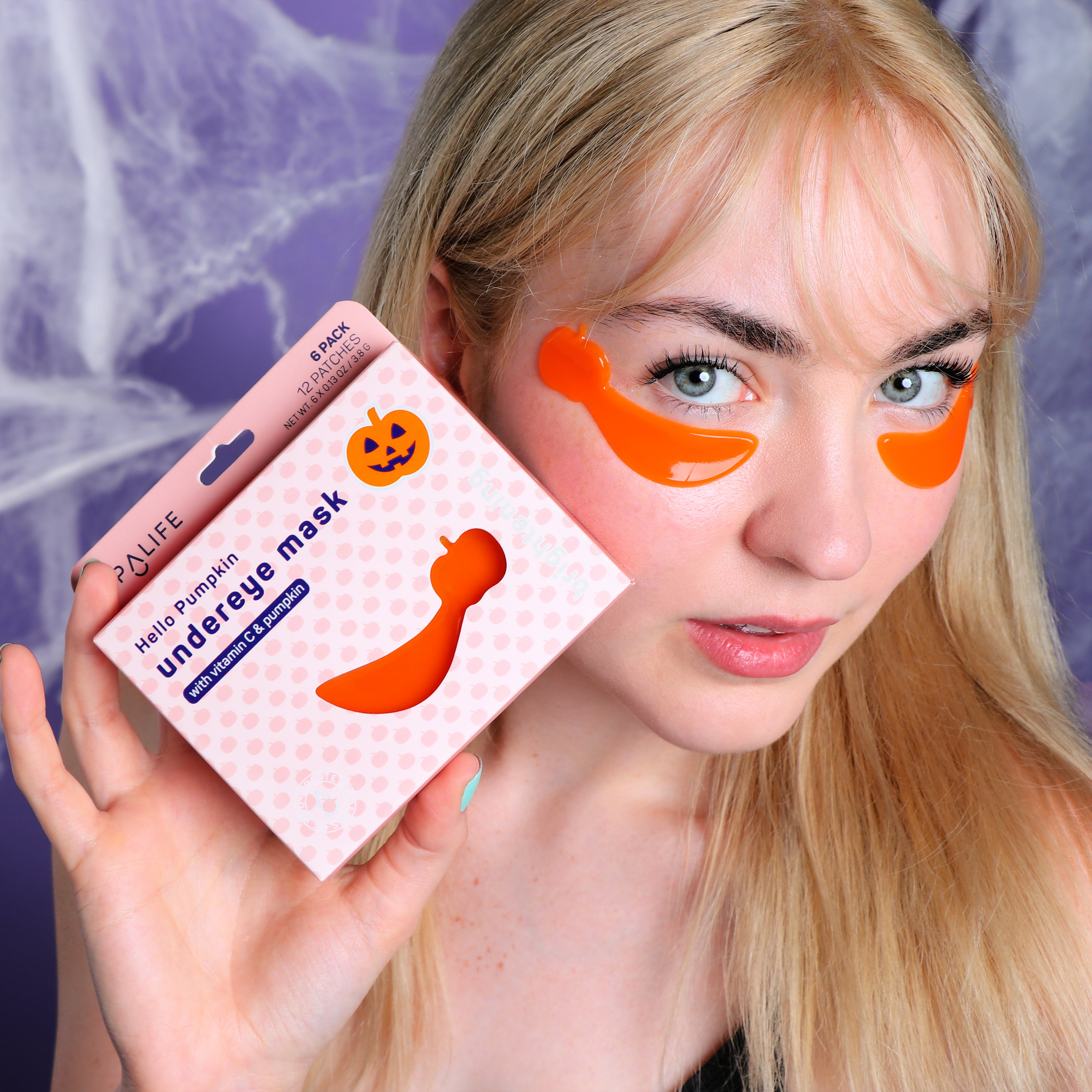 Hello Pumpkin Halloween Hydrogel Brightening Undereye Masks - 6
