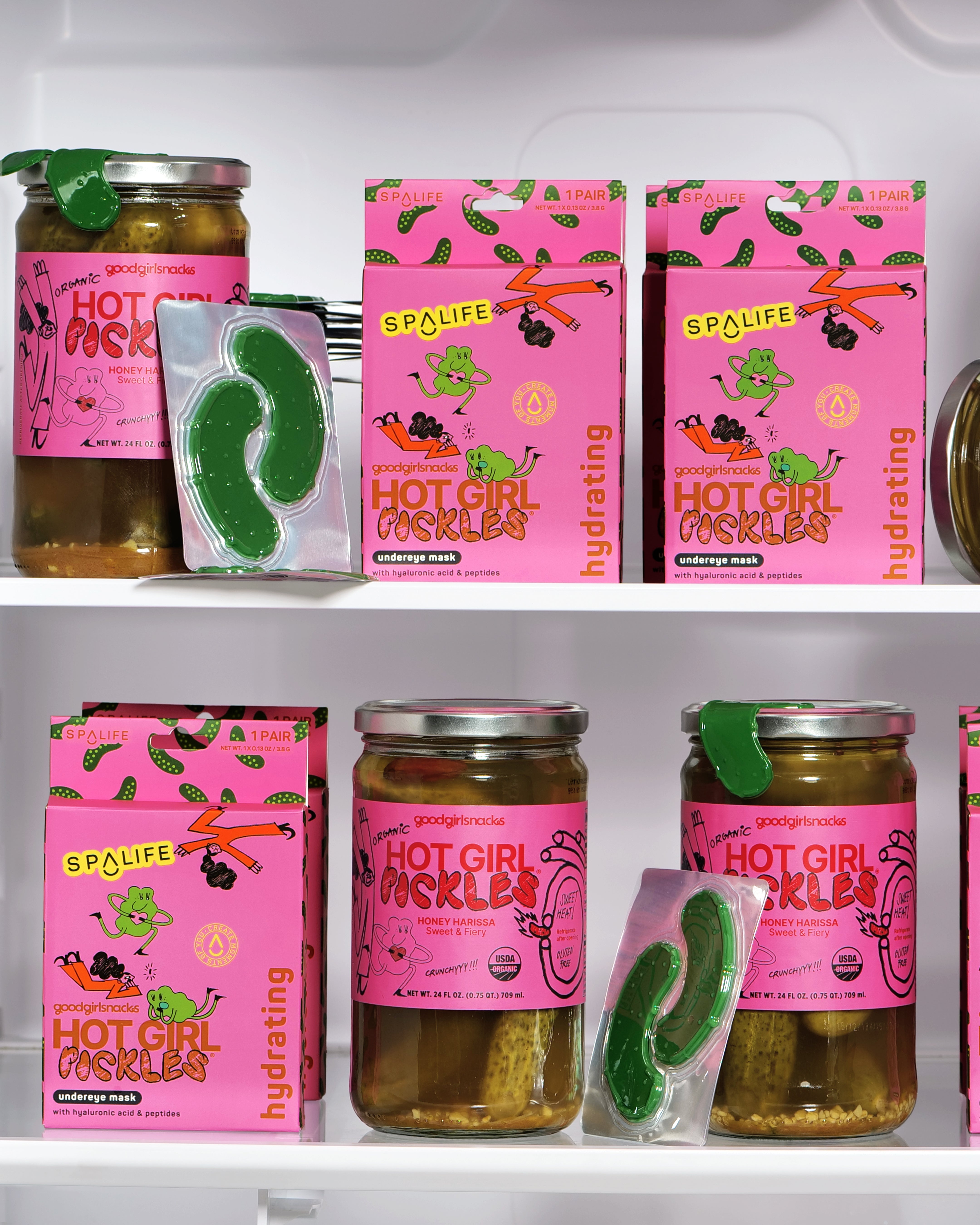 Good Girl Snacks x SpaLife Limited Edition Pickle Undereye Masks